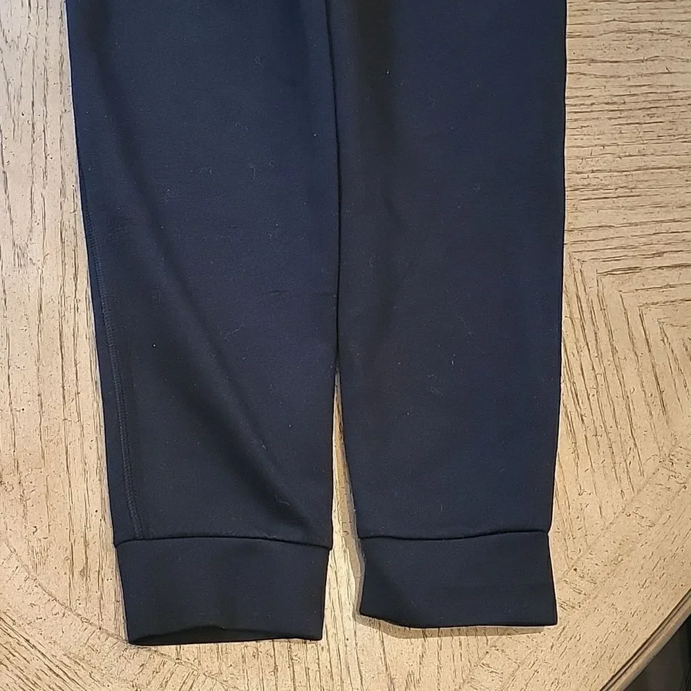 Mens Black jogger pants size M side zip pockets